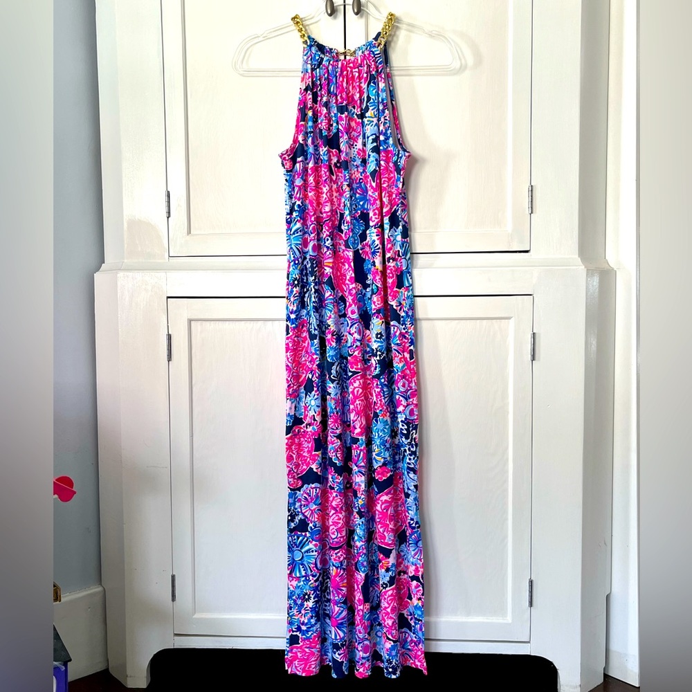 LILLY PULITZER | Med | MIDI dress with belt